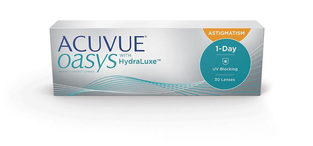 ACUVUE® OASYS® 1-DAY with HydraLuxe™ for ASTIGMATISM - QvOptik